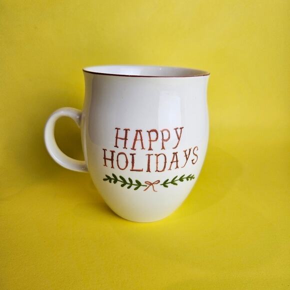 Little E Studio Cardinal Mug Cup Happy Holidays Christmas Winter Emily - Picture 3 of 6